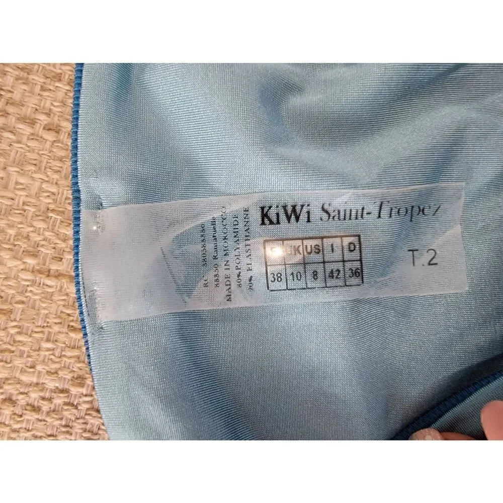 Kiwi Saint-Tropez Blue Bandeau Bikinis 8